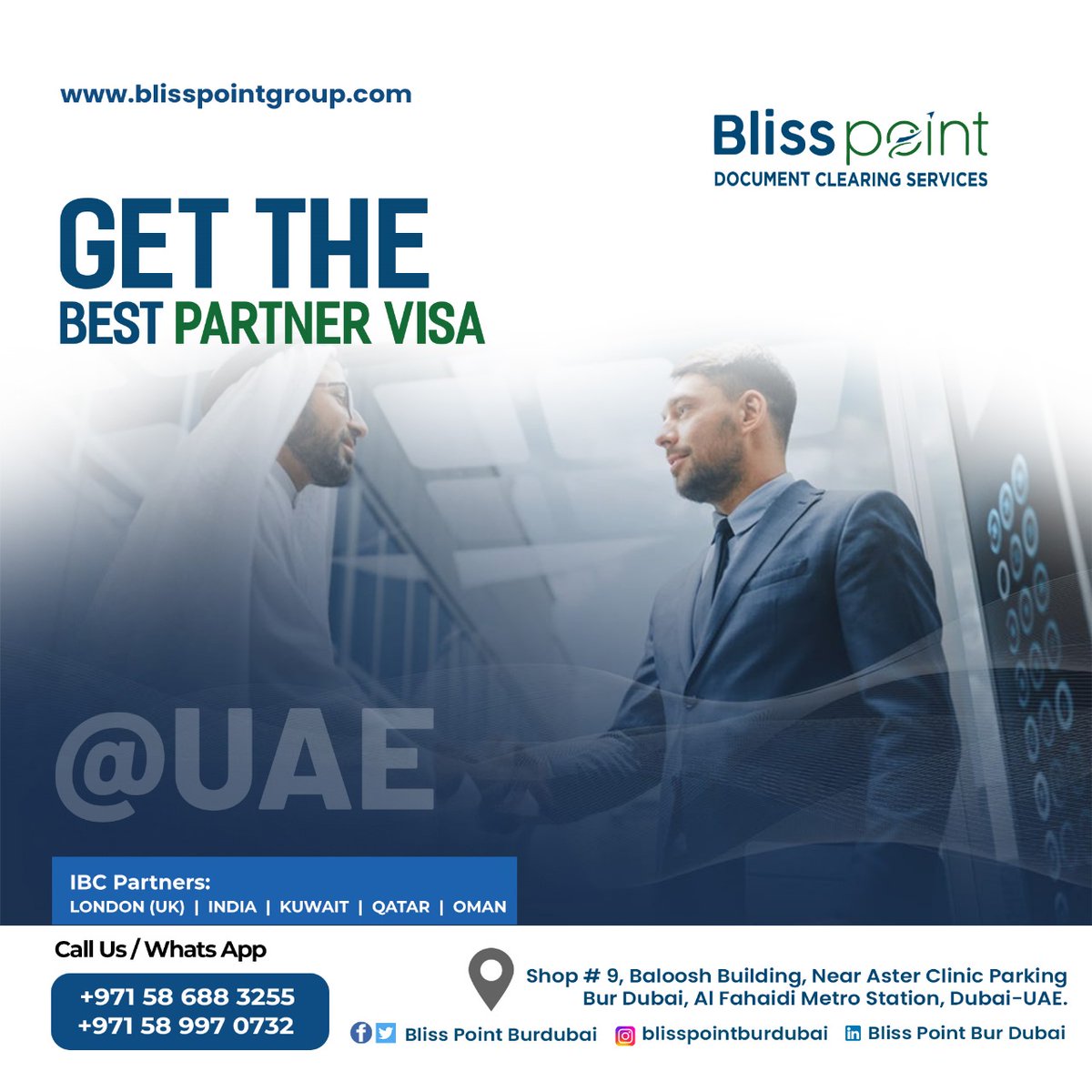 BlissPointGrou2's tweet photo. Get The Best Partner Visa in UAE. Talk to Our Experts Now.

For more information call us today.
Call: +971 586883255/+971 589970732
Landline No: +971 4 454 0091
Email:blisspointgroupdxb@gmail.com
Web: https://t.co/KDFrPxKu8Q

#blisspointgroup #partnervisa #uaevisa #foryou #viral https://t.co/3AZKx9sf7j