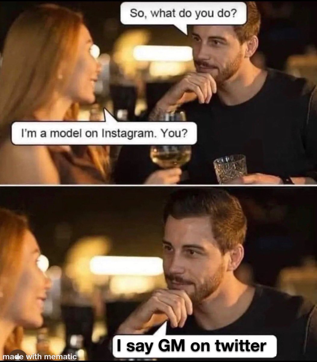 Gm fam🥛

We do what we do.