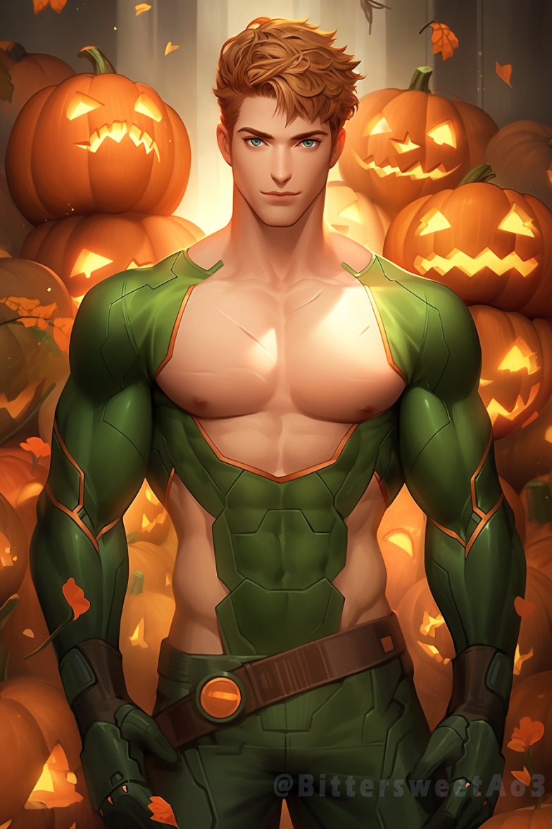 #Halloween #AIart
Another Pumpkin Man🎃