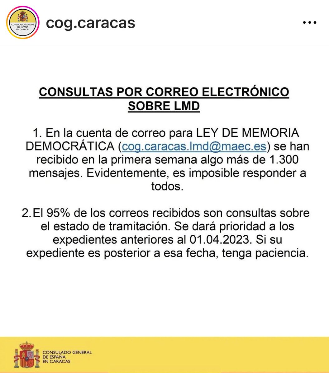 Nietos de Originariamente Español Venezuela tweet media