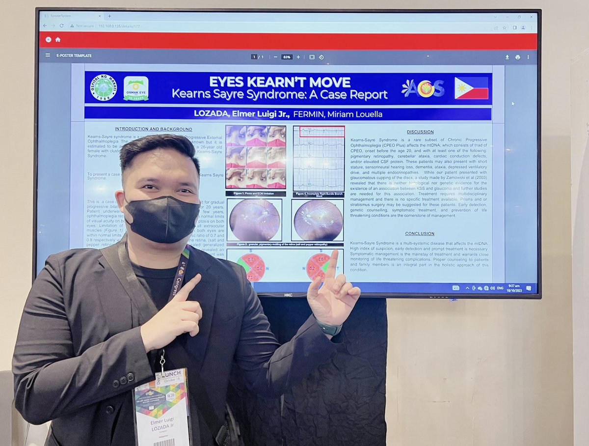 KojBrewMD's tweet image. Presented my paper in the ASEAN Ophthalmology Society Congress 2023! 

Proud of you, self 🥲

#Ophthalmology #AOS2023 #AOS #Residency