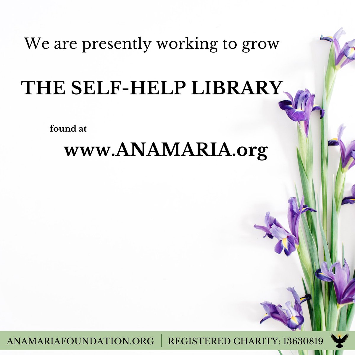 The Self-Help Library is a place to go while waiting for treatment, it can be utilised in pre-recovery periods, to sustain a recovery, or to interrupt a relapse pattern. #anamariafoundation #anamariasantuario #faithinchange #charity #mentalhealth #selfhelp #selfcare #keepfaith