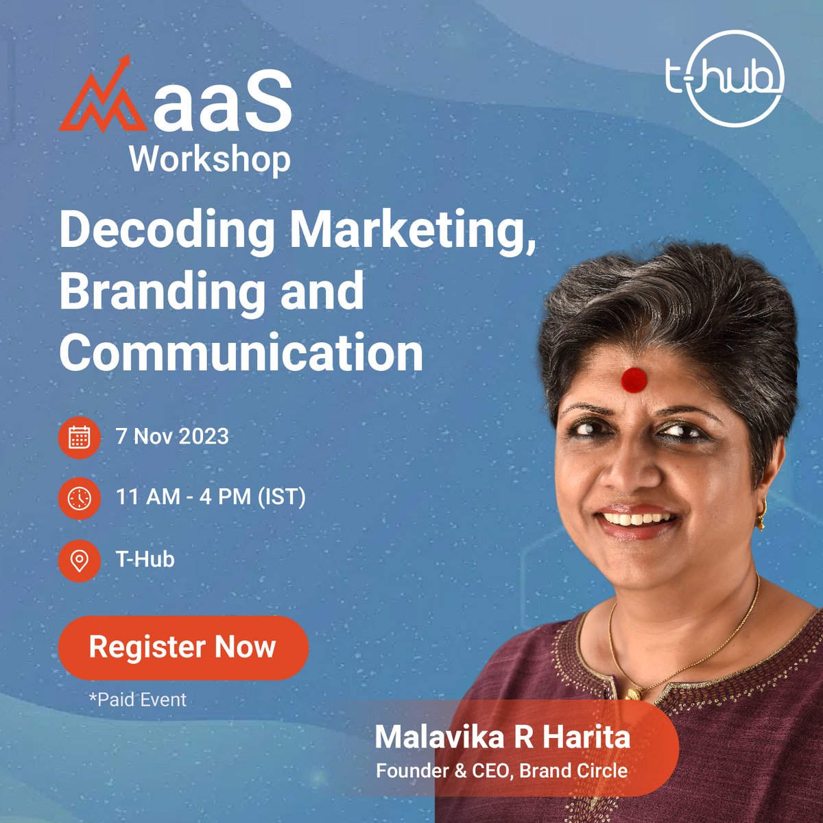 Elevate your understanding of #Marketing, Communication & #Branding!

Learn elevating proposition value, #brand appeal, perception, #MediaStrategies & engagement by understanding the science.

Register Now: bit.ly/402NmnJ

#InnovateWithTHub #MaaS