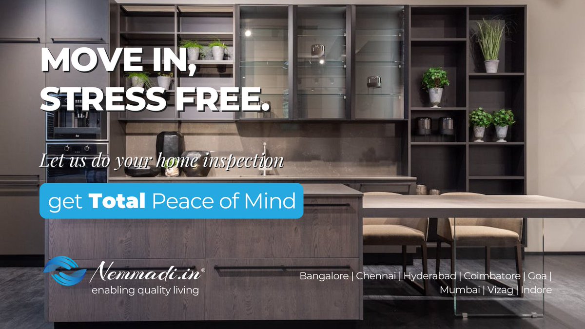 nemmadi_in's tweet image. Peek inside the heart of Bangalore's homes and ensure they're built to last! Nemmadi.in 💪🔧 
Book Your Home Inspection Now: nemmadi.in/affordable-hom…

#HomeInspectionExperts #BoleroTeaserOnPlayDMF #bangalore #ThalapathiVijay #chennai #SAvsNED  #GazaAttack  #mumbai