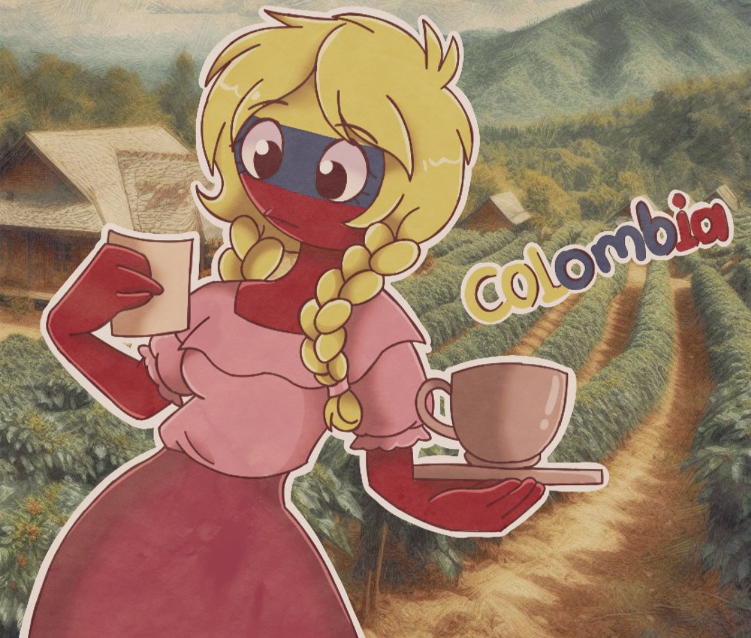 #colombiacountryhumans #Colombia  #CountryHumans #cafeconleche #ejecafetero #bvanrry #bithervanrry