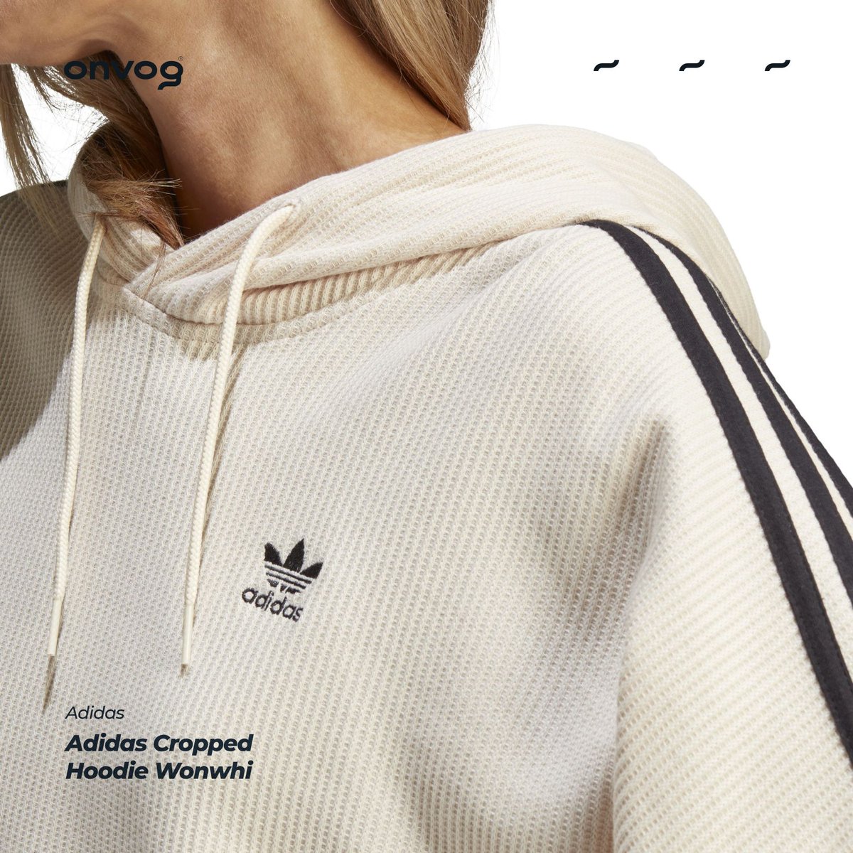 theonvog's tweet photo. Stay cozy and chic with the Adidas Cropped Hoodie in Wonwhi (IC5461)! Get yours now at https://t.co/3MV3tItSkd or visit us at https://t.co/qrBNWTQjaF #ONVOG #Adidas #CroppedHoodie #AthleisureStyle https://t.co/43rJ0Md9dx
