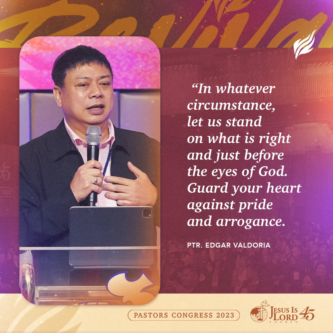 JILWorldwide's tweet photo. Ptr. Edgar Valdoria emphasizes to pastors and leaders at the #JILPastorsCongress the crucial role of the condition of the heart in serving God. #JIL45 #IgniteRevival https://t.co/BT8OfP99TM
