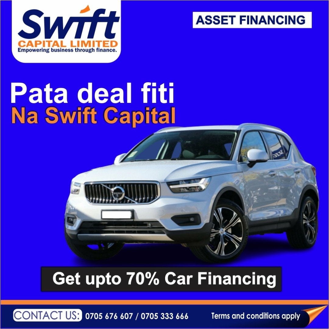 capital_swift's tweet image. Asset financing @ 70% the car value.
#swiftcapitalltd
#assetfinancing
#70mark
#PalestineGenocide 
#hospital 
#LaCasaDeLaTri 
#Israel 
#ZionistTerror 
#Neymar
#hospital