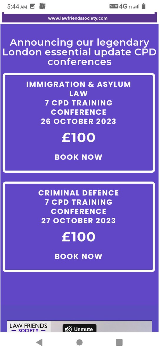 ONE WEEK TO GO With speakers from <a href="/GJSBarristers/">Great James Street Chambers</a> <a href="/33BedfordRow/">33 Bedford Row</a> <a href="/36group/">サブローグループ</a> <a href="/karentodner/">Karen Todner</a> <a href="/kingsleynapley/">Kingsley Napley LLP</a> <a href="/25BedfordRow/">25 Bedford Row</a> @KBCforensics <a href="/FurnivalLaw/">Furnival Chambers</a> <a href="/RedLionChambers/">Red Lion Chambers</a> 
<a href="/LawFriendsSoc/">Law Friends Society</a> 
To view thefull event and read  outstanding reviews
lawfriendssociety.com
BOOK YOUR CPD COURSE HERE