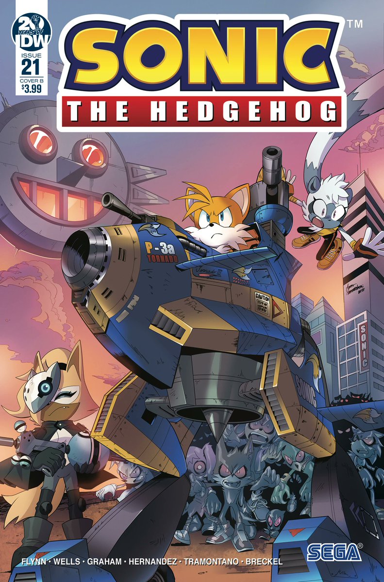 From Sonic the Hedgehog issue 21 Cover B, Art by Aaron Hammerstrom & Priscilla Tramontano