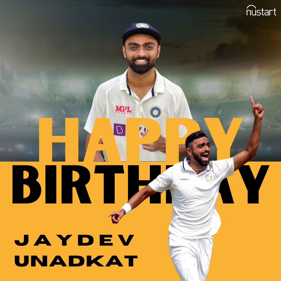 NustartSports's tweet image. Happy Birthday @JUnadkat! 🌟 

Wishing you a year filled with wickets, victories, and countless moments of joy. Keep shining on and off the field!

#NustartSports #JaydevUnadkat #happybirthdayjaydev #Indiancricket