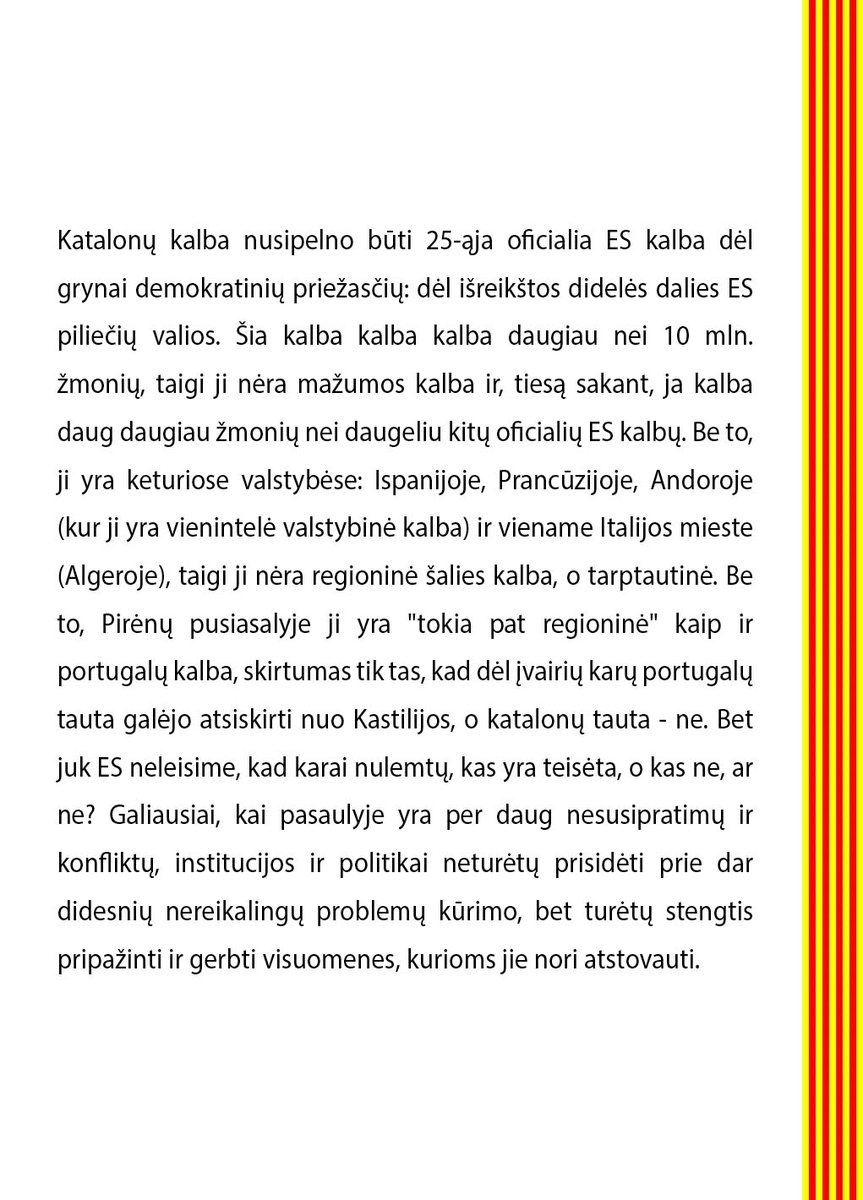 <a href="/SwedishPM/">Ulf Kristersson</a> <a href="/SweMFA/">Swedish Ministry for Foreign Affairs</a> <a href="/TobiasBillstrom/">Tobias Billström</a> <a href="/JessikaRoswall/">Jessika Roswall</a> <a href="/JohanForssell/">Johan Forssell</a> <a href="/PetteriOrpo/">Petteri Orpo</a> <a href="/niinisto/">Sauli Niinistö</a> <a href="/TPKanslia/">TPKanslia</a> <a href="/FinGovernment/">Finnish Government</a> <a href="/Ulkoministerio/">MFA Finland 🇫🇮</a> <a href="/elinavaltonen/">Elina Valtonen</a> <a href="/valtioneuvosto/">Valtioneuvosto | Statsrådet</a> <a href="/adleande/">Anders Adlercreutz</a> <a href="/FinlandinEU/">Finland in EU</a> <a href="/MKeinanen/">Markku Keinänen</a> <a href="/TMAalto/">Tuuli-Maaria Aalto</a> <a href="/JuhaOttman/">Juha Ottman</a> <a href="/EmmanuelMacron/">Emmanuel Macron</a> <a href="/francediplo/">France Diplomatie 🇫🇷🇪🇺</a> <a href="/francediplo_EN/">France Diplomacy 🇫🇷🇪🇺</a> <a href="/MinColonna/">Catherine Colonna</a> <a href="/becht_olivier/">Olivier Becht</a> <a href="/LaurenceBoone/">Laurence Boone</a> <a href="/CZacharopoulou/">Chrysoula Zacharopoulou 🇪🇺🇫🇷</a> <a href="/Palazzo_Chigi/">Palazzo_Chigi</a> <a href="/GiorgiaMeloni/">Giorgia Meloni</a> <a href="/ItalyMFA/">Farnesina 🇮🇹</a> <a href="/ItalyMFA_int/">Italy MFA</a> <a href="/Antonio_Tajani/">Antonio Tajani</a> <a href="/RaffaeleFitto/">Raffaele Fitto</a> <a href="/tripodimaria/">Maria Tripodi</a> @Bundeskanzler <a href="/GermanyDiplo/">GermanForeignOffice</a> <a href="/AuswaertigesAmt/">Auswärtiges Amt</a> @ABaerbock <a href="/tobiaslindner/">Dr. Tobias Lindner</a> <a href="/AnnaLuehrmann/">Anna Lührmann</a> <a href="/MinPres/">Dick Schoof</a> <a href="/MinBZ/">Ministerie van Buitenlandse Zaken</a> <a href="/DutchMFA/">Dutch Ministry of Foreign Affairs 🇳🇱</a> <a href="/HankeBruinsSlot/">Hanke Bruins Slot</a> <a href="/NLatEU/">Netherlands at the EU</a> 🇱🇹
ES Tarybos posėdis, 2023 10 24:
Esame įsitikinę, kad Lietuva pritars katalonų kalbos pripažinimui oficialia ES kalba 🇪🇺.
Labai ačiū: @gitanasnauseda <a href="/IngridaSimonyte/">Ingrida Šimonytė</a> <a href="/LithuaniaMFA/">Lithuania MFA 🇱🇹 | #StandWithUkraine</a> <a href="/GLandsbergis/">Gabrielius Landsbergis🇱🇹</a> <a href="/MeilunasE/">Egidijus Meilūnas</a> <a href="/Jovita_Pra/">Jovita Neliupsiene</a> <a href="/ZygisPavilionis/">ŽygimantasPavilionis🇱🇹🇺🇦🇬🇪🇲🇩🇪🇺🇺🇸🇹🇼</a> <a href="/RihardsKols/">Rihards Kols</a>