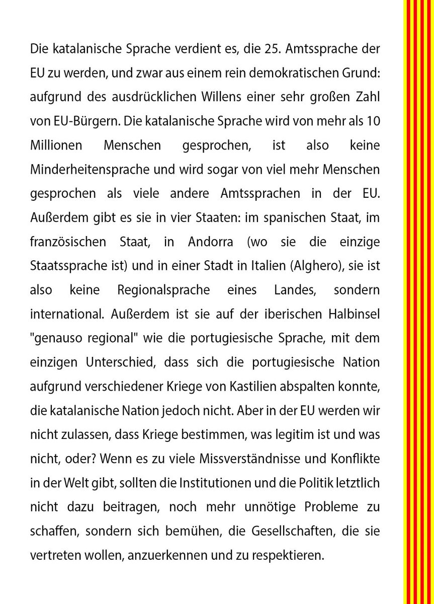 <a href="/SwedishPM/">Ulf Kristersson</a> <a href="/SweMFA/">Swedish Ministry for Foreign Affairs</a> <a href="/TobiasBillstrom/">Tobias Billström</a> <a href="/JessikaRoswall/">Jessika Roswall</a> <a href="/JohanForssell/">Johan Forssell</a> <a href="/PetteriOrpo/">Petteri Orpo</a> <a href="/niinisto/">Sauli Niinistö</a> <a href="/TPKanslia/">TPKanslia</a> <a href="/FinGovernment/">Finnish Government</a> <a href="/Ulkoministerio/">MFA Finland 🇫🇮</a> <a href="/elinavaltonen/">Elina Valtonen</a> <a href="/valtioneuvosto/">Valtioneuvosto | Statsrådet</a> <a href="/adleande/">Anders Adlercreutz</a> <a href="/FinlandinEU/">Finland in EU</a> <a href="/MKeinanen/">Markku Keinänen</a> <a href="/TMAalto/">Tuuli-Maaria Aalto</a> <a href="/JuhaOttman/">Juha Ottman</a> <a href="/EmmanuelMacron/">Emmanuel Macron</a> <a href="/francediplo/">France Diplomatie 🇫🇷🇪🇺</a> <a href="/francediplo_EN/">France Diplomacy 🇫🇷🇪🇺</a> <a href="/MinColonna/">Catherine Colonna</a> <a href="/becht_olivier/">Olivier Becht</a> <a href="/LaurenceBoone/">Laurence Boone</a> <a href="/CZacharopoulou/">Chrysoula Zacharopoulou 🇪🇺🇫🇷</a> <a href="/Palazzo_Chigi/">Palazzo_Chigi</a> <a href="/GiorgiaMeloni/">Giorgia Meloni</a> <a href="/ItalyMFA/">Farnesina 🇮🇹</a> <a href="/ItalyMFA_int/">Italy MFA</a> <a href="/Antonio_Tajani/">Antonio Tajani</a> <a href="/RaffaeleFitto/">Raffaele Fitto</a> <a href="/tripodimaria/">Maria Tripodi</a> @Bundeskanzler <a href="/GermanyDiplo/">GermanForeignOffice</a> <a href="/AuswaertigesAmt/">Auswärtiges Amt</a> @ABaerbock <a href="/tobiaslindner/">Dr. Tobias Lindner</a> <a href="/AnnaLuehrmann/">Anna Lührmann</a> <a href="/MinPres/">Dick Schoof</a> <a href="/MinBZ/">Ministerie van Buitenlandse Zaken</a> <a href="/DutchMFA/">Dutch Ministry of Foreign Affairs 🇳🇱</a> <a href="/HankeBruinsSlot/">Hanke Bruins Slot</a> <a href="/NLatEU/">Netherlands at the EU</a> <a href="/GitanasNauseda/">Gitanas Nausėda</a> <a href="/IngridaSimonyte/">Ingrida Šimonytė</a> <a href="/LithuaniaMFA/">Lithuania MFA 🇱🇹 | #StandWithUkraine</a> <a href="/GLandsbergis/">Gabrielius Landsbergis🇱🇹</a> 🇱🇺
EU Conseil Sëtzung, 24.10.2023:
Mir sinn iwwerzeegt datt Lëtzebuerg  d'Unerkennung vun der katalanescher Sprooch als offiziell Sprooch vun  der EU wäert ënnerstëtzen 🇪🇺.
Villmools Merci: <a href="/Xavier_Bettel/">Xavier Bettel</a> <a href="/gouv_lu/">GouvernementLU</a> <a href="/MFA_Lu/">MFA Luxembourg 🇱🇺</a> <a href="/RPUE_LU/">Luxembourg in the EU 🇱🇺🇪🇺</a>