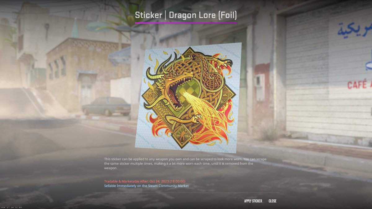MiniKanga's tweet photo. mmm yes, dragon lore foil, very pretty https://t.co/v0czHAsFBT