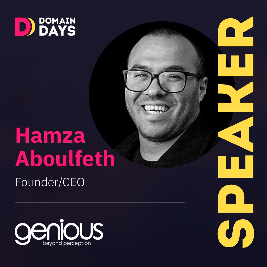 We are honored to welcome serial entrepreneur Hamza Aboulfeth as a featured speaker at #DomainDaysDubai. Get ready for the incredible success story of <a href="/geniousnet/">Genious</a>, Morocco's top ICANN Registrar &amp; Host. 🇲🇦🚀 #SuccessUnveiled #Entrepreneurship #Dubai