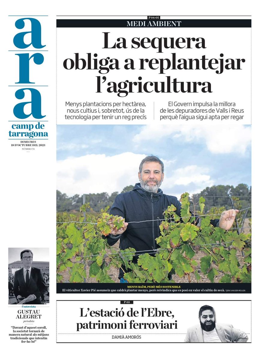 ARACampTGN's tweet image. Aquest dimecres, 18 d'octubre, publiquem el 74è número de l'edició de l'#AraCampdeTarragona. El trobaràs al teu quiosc amb el @diariARA.