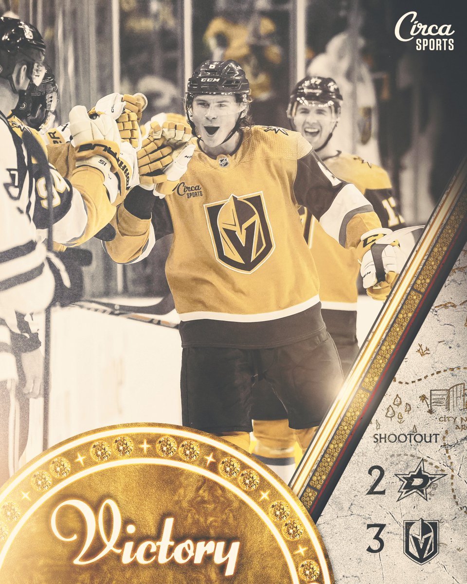 GoldenKnights's tweet photo. FOUND 👏 A 👏 WAY 👏 TO 👏 WIN 👏

#VegasBorn | #TheGoldenAge https://t.co/XhQIqp4w97