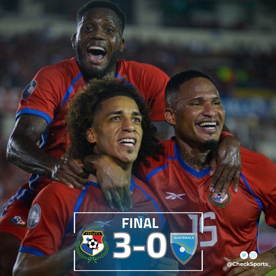 CON CATEGORÍA ✅🇵🇦

Panamá le ganó 3-0 a Guatemala 🇬🇹 y clasificó como primer lugar a la siguiente fase en Nations League.

🗓️ En noviembre se enfrentará a Costa Rica 🇨🇷 a doble partido, por un cupo a la Copa América.

#CheckSports #Panama