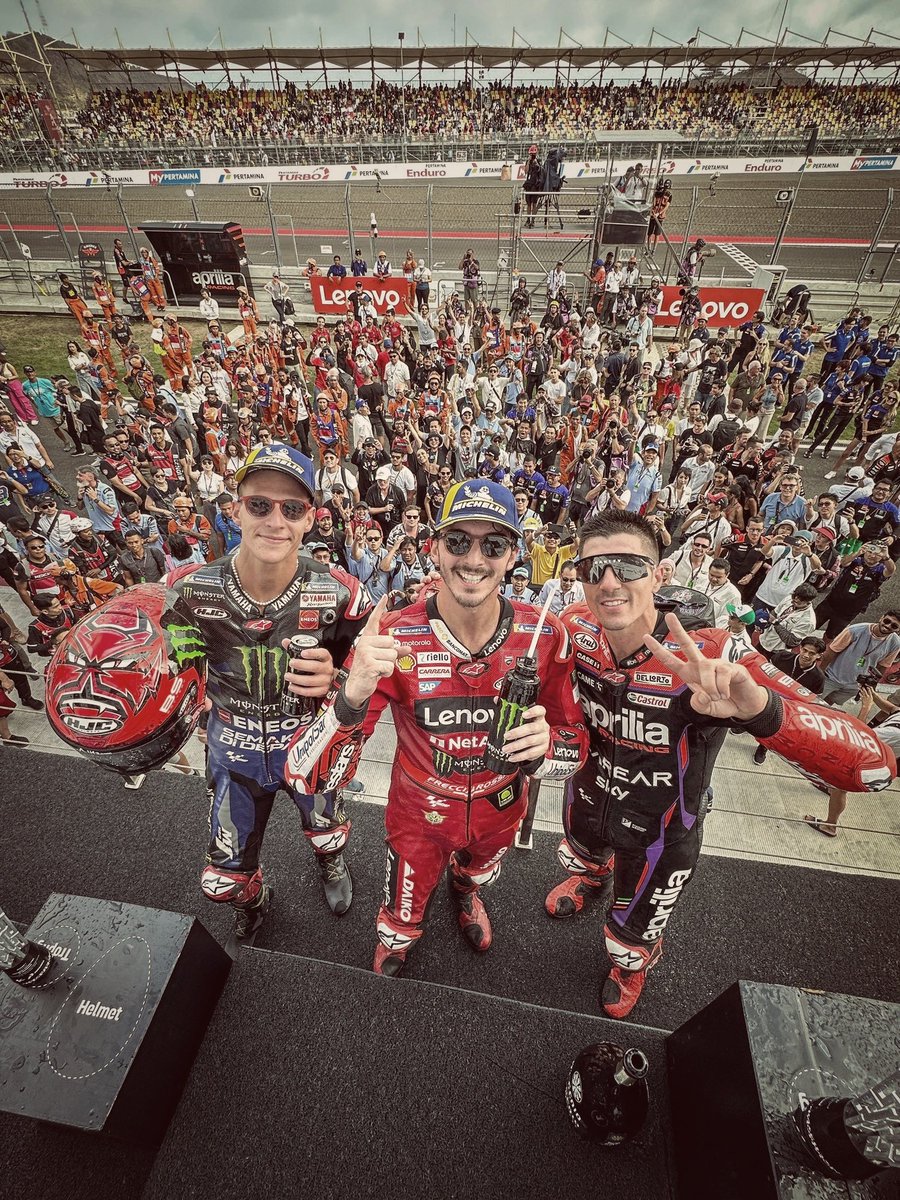 Your IndonesianGP Podium standings.