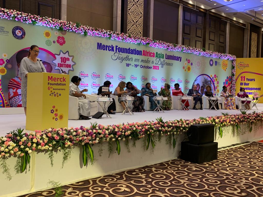 "This is my first appearance as the member of this prestigious, the "Merck Foundation First Ladies Initiative" (MFFLI), as ambassador of “More Than a Mother” campaign and to be the Guest of Honour at the 10th Edition of the Merck Foundation Africa Asia Luminary.

I would like to