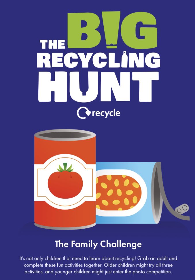 This week is recycling week. How can we be better at looking after God's planet? Question from our eco warriors: How good are we at recycling plastic? What more can be done? Why not try the Big Recycling Hunt family challenge? 
#careforourcommonhome 🌍#livesimply@CAFODschools