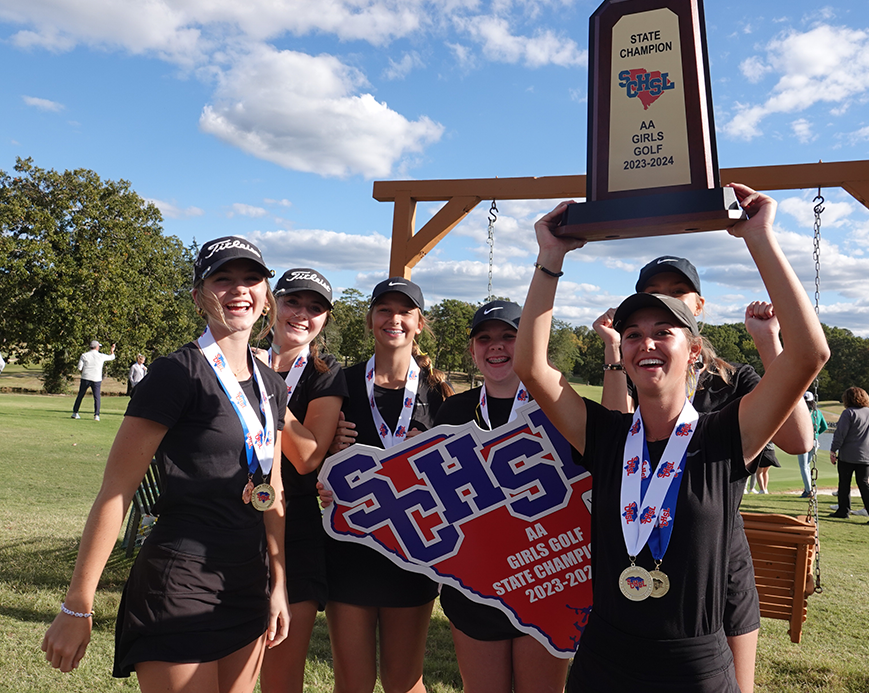 @schslsports <a href="/CHSLadiesGolf/">Chesnee Girls Golf</a>  Chesnee rolls to the SC AA Championship by a whopping margin while Olivia Roberts wins the individual title, <a href="/WSCGA1949/">WSCGA</a>  wscga.org story at scgolfclub.com