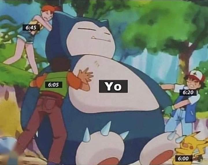 *mis alarmas por la mañana*

yo:
