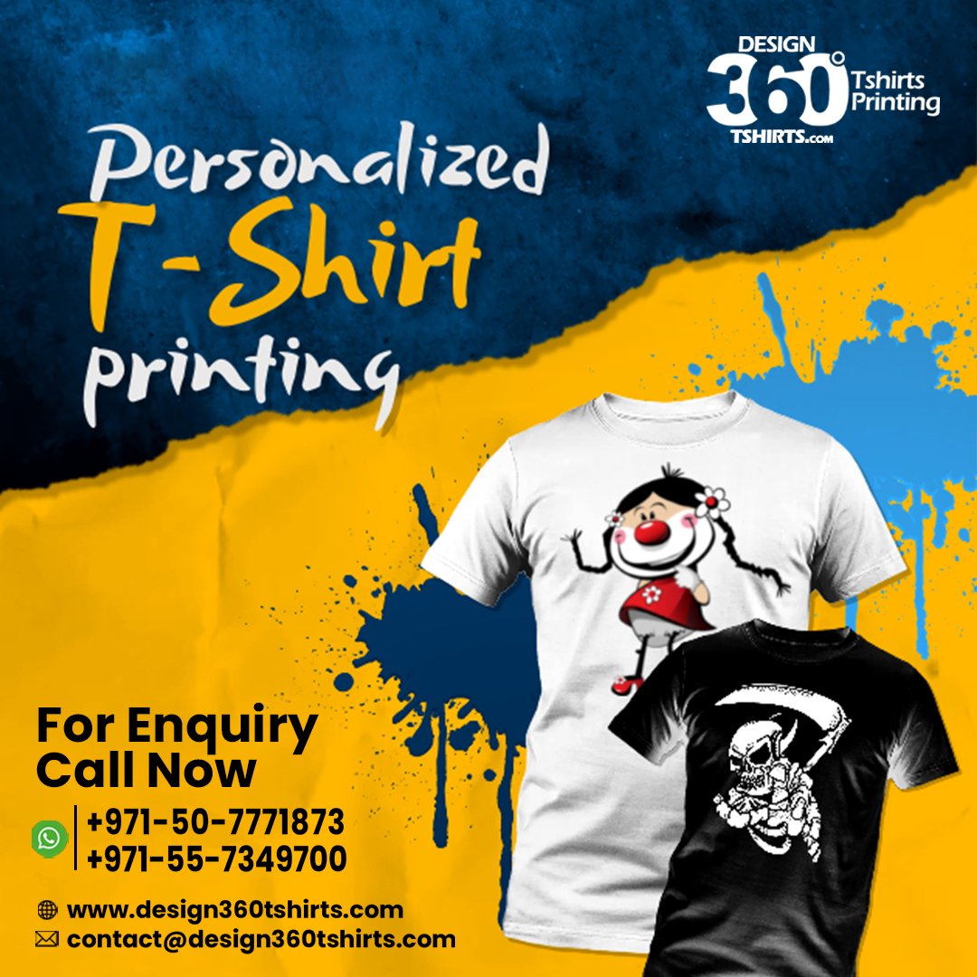 design360tshirt's tweet photo. Personalized T-shirt Printing Dubai 
Whatsapp 050 777 1873
Email : contact@design360dubai.com
Website : https://t.co/PuYnL6n7zB https://t.co/hzvbkl67s8
