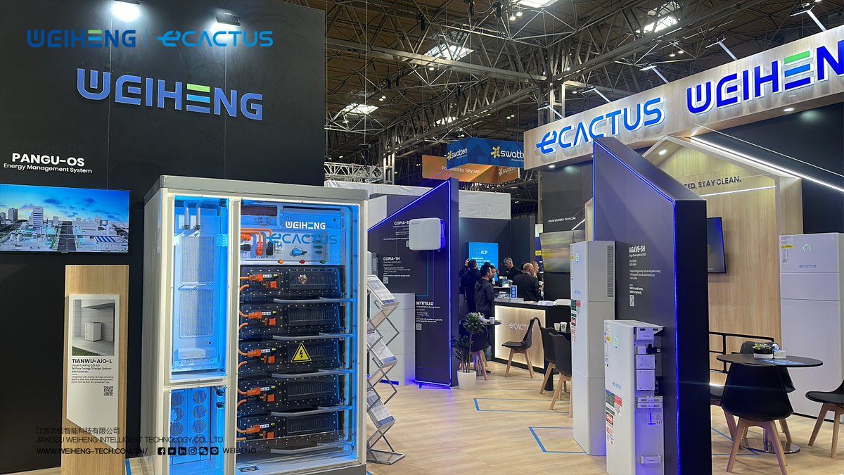 Day 1 at #Birmingham, <a href="/eCactus_weiheng/">WHES</a>  residential #EnergyStorage products and WEIHENG commercial &amp; industrial all-in-one #EnergyStorage systems are making their debut at this event. We are thrilled that our first appearance has drawn such a trustworthy group of partners.