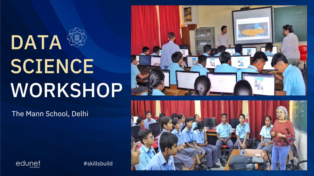 Edunet Foundation successfully conducted IBM SkillsBuild Orientation Workshop on 9th Oct '23 at The Mann School, Holambi, Delhi. Over 600+ students were oriented with IBM SkillsBuild learning Platform to upskill themselves for emerging technologies and skills. 

#skillsbuild