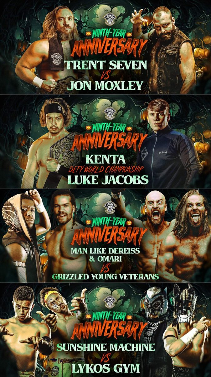 🎃Ninth Year Anniversary🎃 Oct 27th Live From The Hangar #Wolverhampton 🎟️Tickets 🎟️ 9thyearwolves.eventbrite.ie #OTT #NinthYearAnniversary