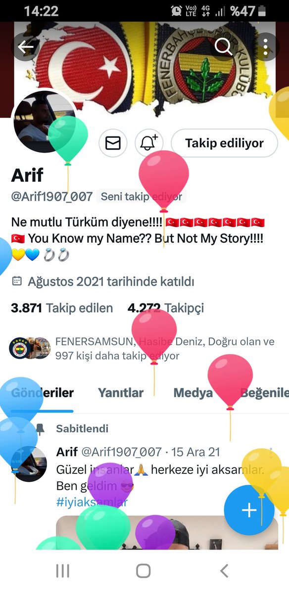 <a href="/Arif1907_007/">Arif</a> 
Mutlu sağlıklı yıllar dilerim 
Ağa nice MUTLU yıllara 
🎂🍻🍾💛💙