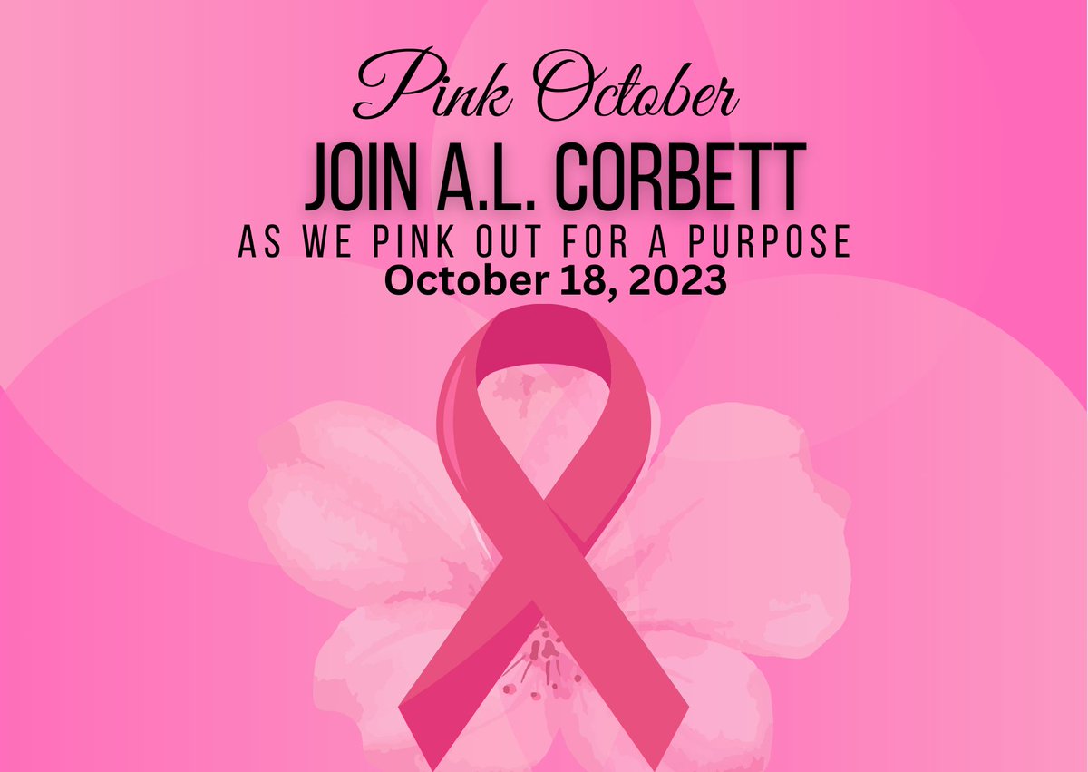 Wear pink Wednesday, October 18, as we honor those who fought and those who are fighting breast cancer. Pink out the stadium in our last home football game!