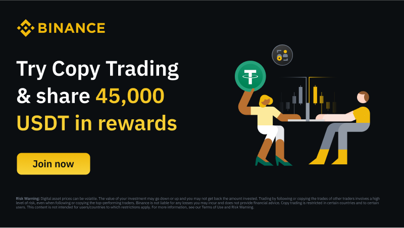 BinanceFutures's tweet photo. Unlock a Total of 45,000 USDT in Rewards! 🚀🌟

🔸Complete the first trade. First come, first serve!
🔸Rank top 50 copy traders by PNL each week
🔸Win more prizes with our referral award!

More Details ➡️https://t.co/EITJWcNWxW https://t.co/wYalRJWebv