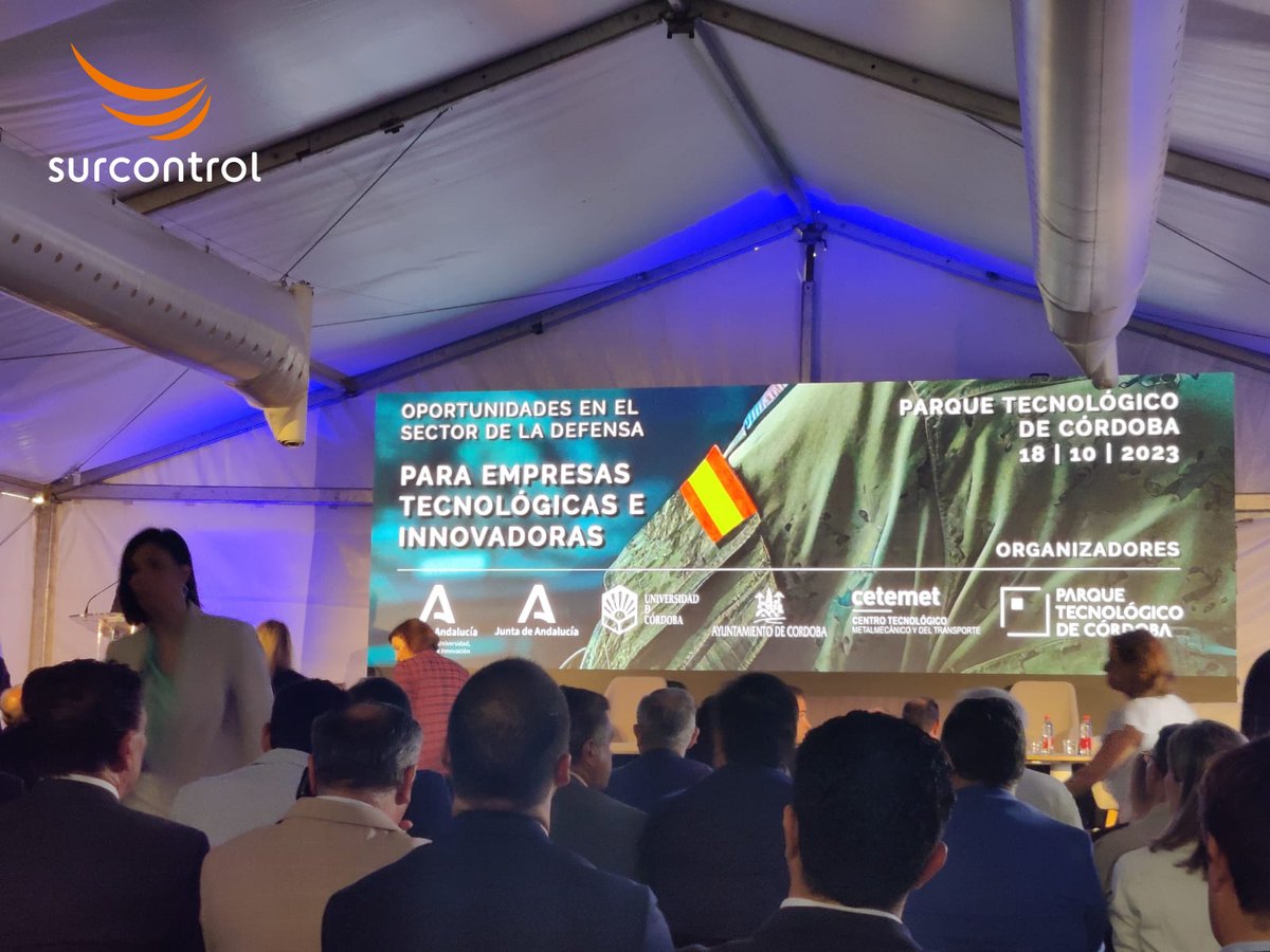surcontrol's tweet image. Hoy nos encontramos en Córdoba, en las jornadas Oportunidades en el sector de la Defensa para Empresas Tecnológicas e Innovadoras, organizado por @AndaluciaJunta, @Univcordoba, @AytoCordoba, @Rabanales21 y @cetemet.