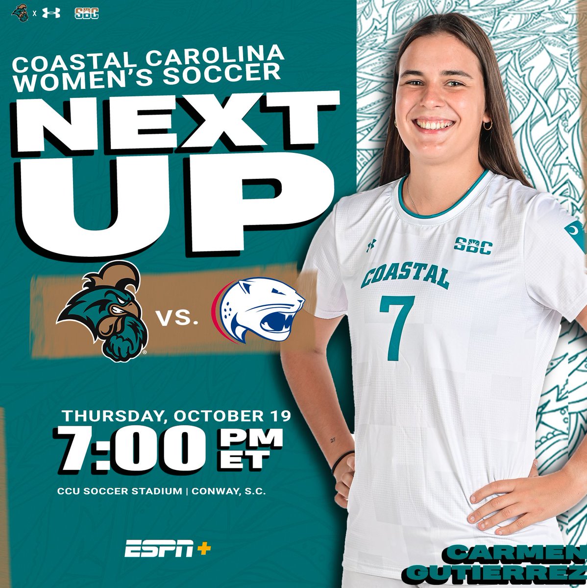 Back home 🏠to take on the Sun Belt leaders tomorrow night ⏭️⚽️