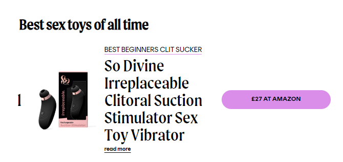 Our Irreplaceable Suction Stimulator is <a href="/Cosmopolitan/">Cosmopolitan</a>  no.1 best sex toy OF ALL TIME! 💜

cosmopolitan.com/uk/love-sex/se…