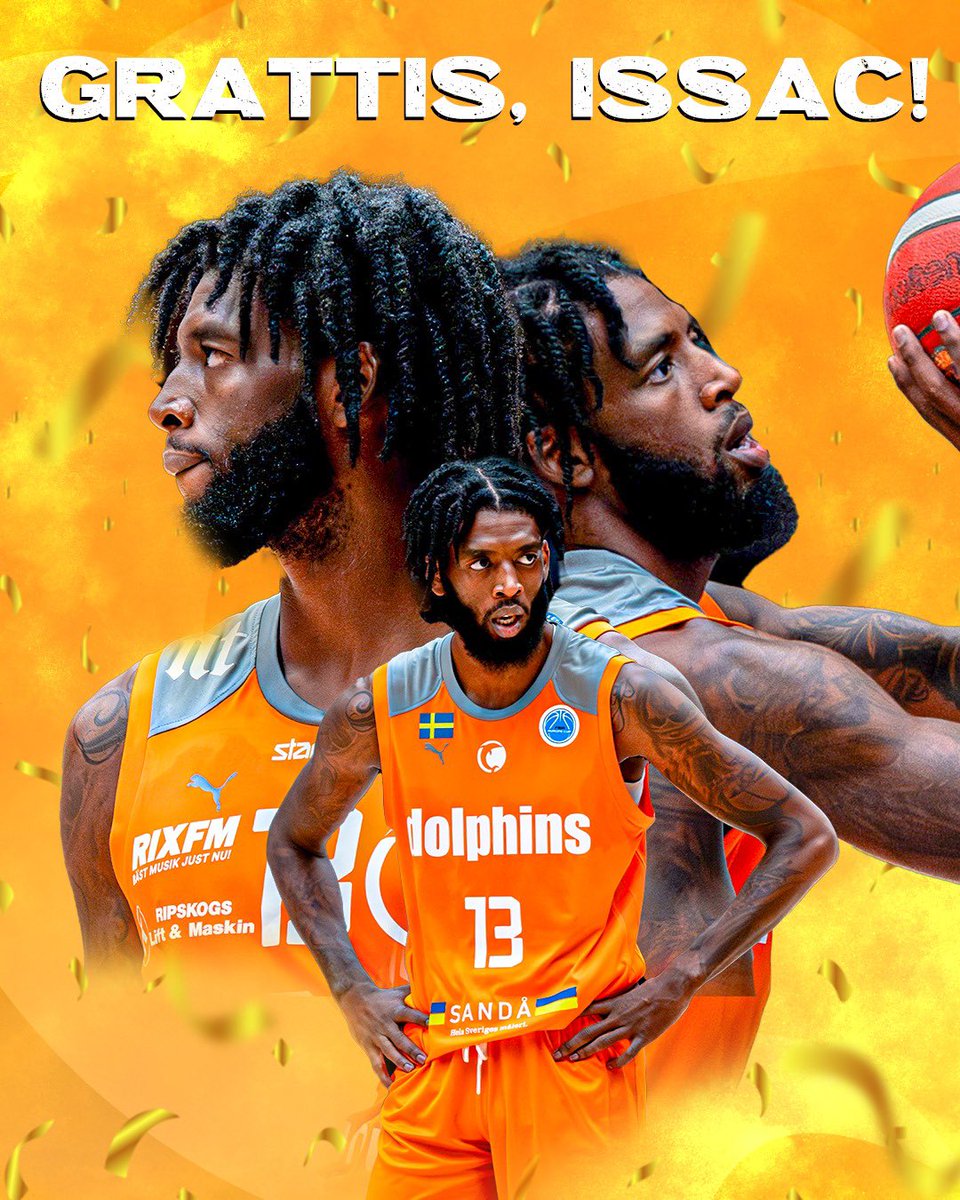 DolphinsBasket's tweet photo. Happy birthday, Issac Vann! 🎉

#förNorrköping | #dolphinsbasket https://t.co/X2h2O93iC1