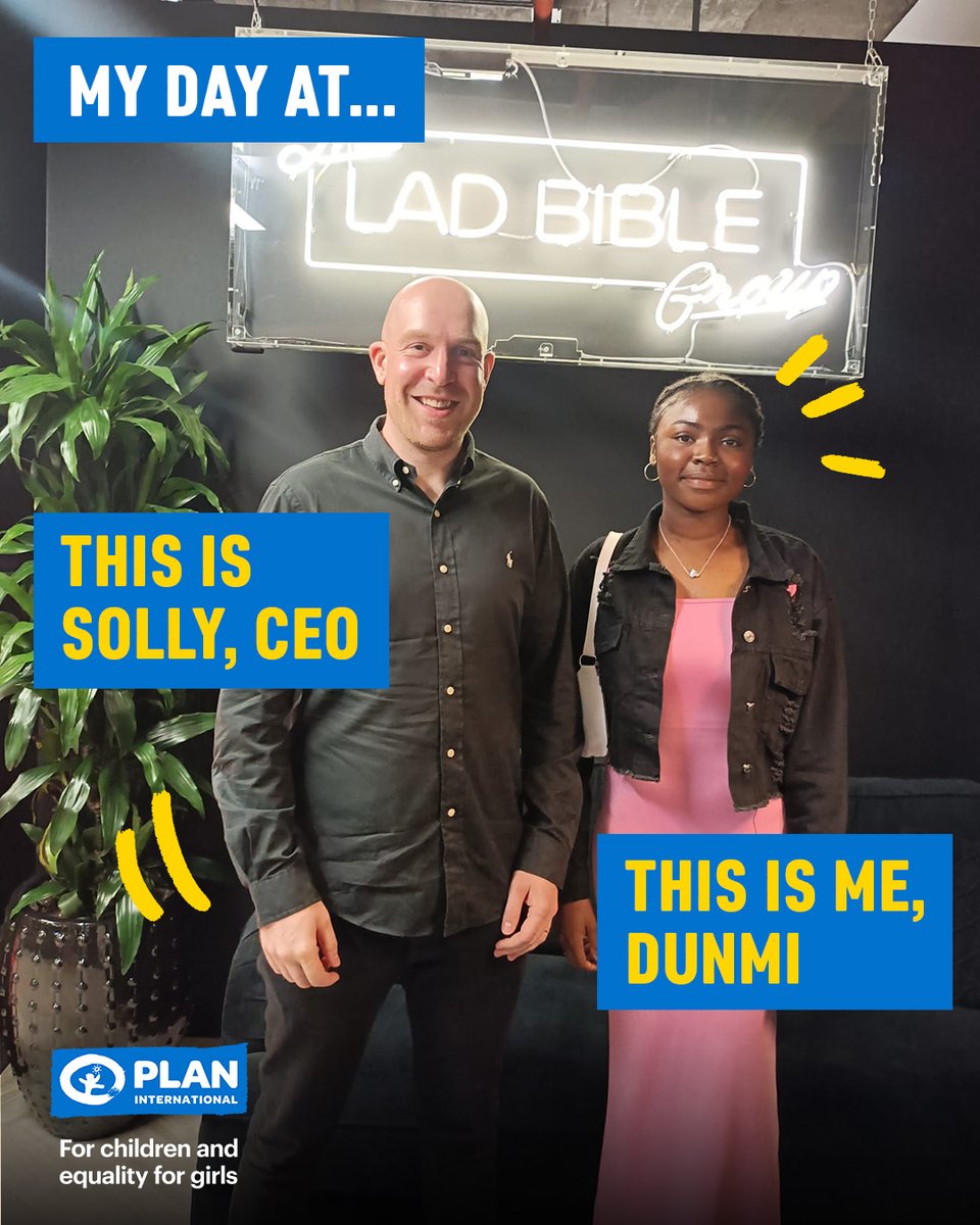 Plan International UK (@planuk) on Twitter photo For #DayOfTheGirl 17-year-old Dumni took over as CEO of <a href="/LADbibleGroup/">LADbible Group</a> 🤩
This is her day 👇 For #DayOfTheGirl 17-year-old Dumni took over as CEO of <a href="/LADbibleGroup/">LADbible Group</a> 🤩
This is her day 👇