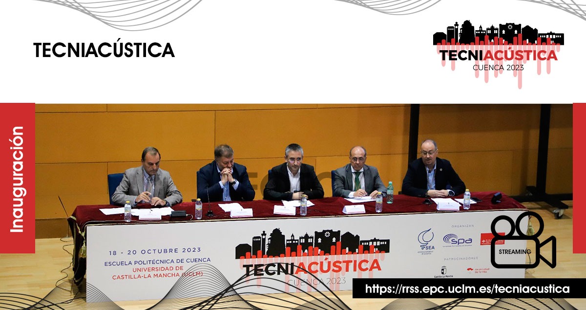 politecnicacu's tweet photo. ¡Acto inaugural de #TECNIACÚSTICA2023!

Un congreso organizado por la Sociedad Española de Acústica -SEA-, la Sociedad Portuguesa de Acústica -SPA- y la UCLM con sede en la Escuela Politécnica de Cuenca

#Acustica #ingenieríadefuturo #politécnicacuenca https://t.co/fJChHJ92hU
