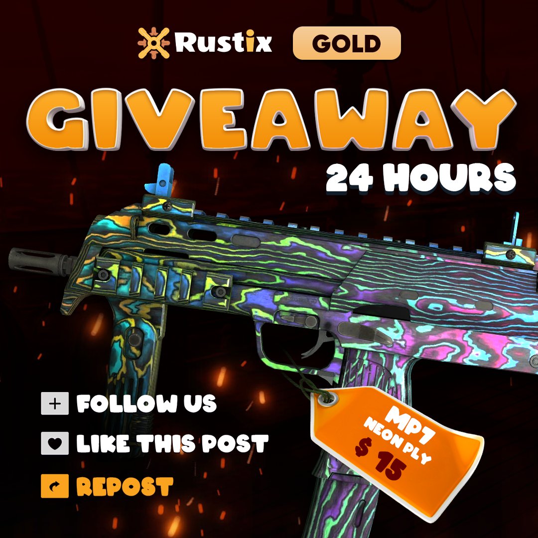 openstarsgg's tweet photo. 🔥 $15,00 GIVEAWAY
STATTRAK™ MP7 | NEON PLY 🔥

Join our giveaway now!

What needs to be done:
🚀 Follow @Rustix_io
🧡 Like this tweet
🔄 RT this tweet

The winner will be drawn in 24 hours, good luck!

#rustix #csgo #cs2 #csgoskin #csgoskins #csgoskinsgiveaway #csgocases https://t.co/IceTbs190e