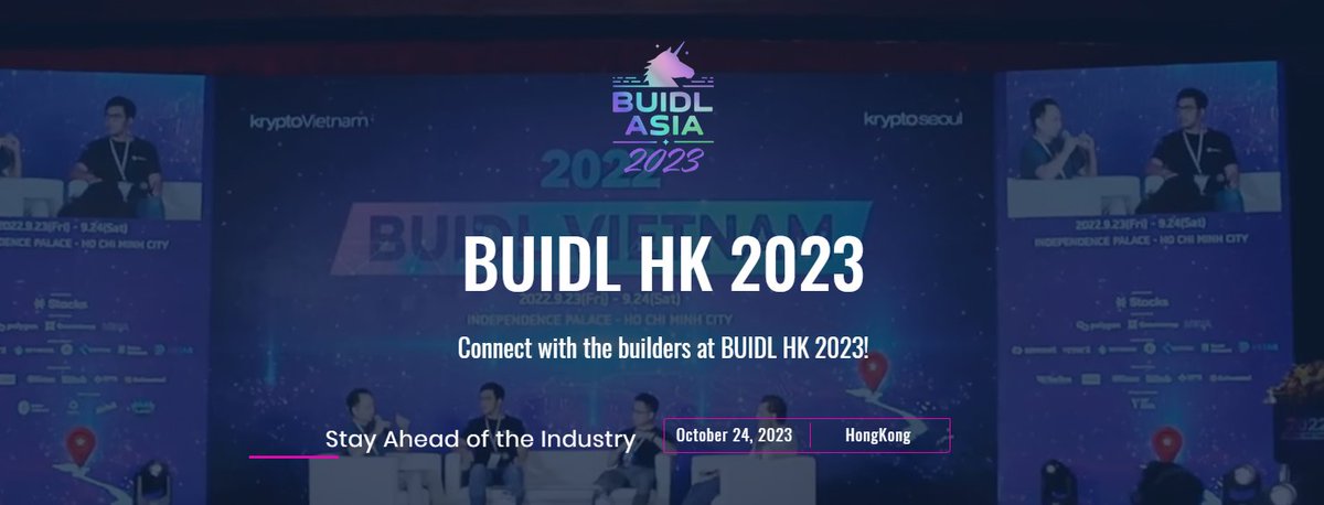10 月 24 日，BUIDL HK 2023 將在香港隆重舉行！

這場技術盛會由 <a href="/kryptoseoul/">kryptoseoul.eth</a>  主辦，Galaxy Digital、<a href="/NEARProtocol/">NEAR Protocol</a>、<a href="/DesmosNetwork/">Desmos</a>、<a href="/BlockbeatHK/">BlockbeatHK</a> 等區塊鏈前沿團隊將出席，並發表主題演講！

🔥席位有限，快來報名吧！partiful.com/e/KJrst76MIlud…

閲讀文章瞭解更多亮點👉mp.weixin.qq.com/s/kJIpYZrTRr0_…
