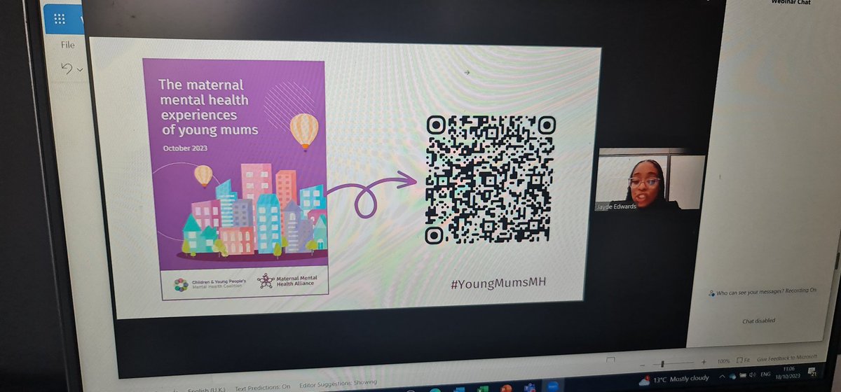 Clare Bracey (@clare_bracey) on Twitter photo Great to hear more about #YoungMumsMH powerful new report from <a href="/CYPMentalHealth/">Children & Young People's Mental Health Coalition</a> and <a href="/MMHAlliance/">Maternal Mental Health Alliance</a> today - so important to hear personal experiences and sharing of hope - we can create a greater future for young mums 🙌 (and <a href="/JaydeTEdwards/">Jayde Edwards</a> brilliant and passionate chair🔥) Great to hear more about #YoungMumsMH powerful new report from <a href="/CYPMentalHealth/">Children & Young People's Mental Health Coalition</a> and <a href="/MMHAlliance/">Maternal Mental Health Alliance</a> today - so important to hear personal experiences and sharing of hope - we can create a greater future for young mums 🙌 (and <a href="/JaydeTEdwards/">Jayde Edwards</a> brilliant and passionate chair🔥)