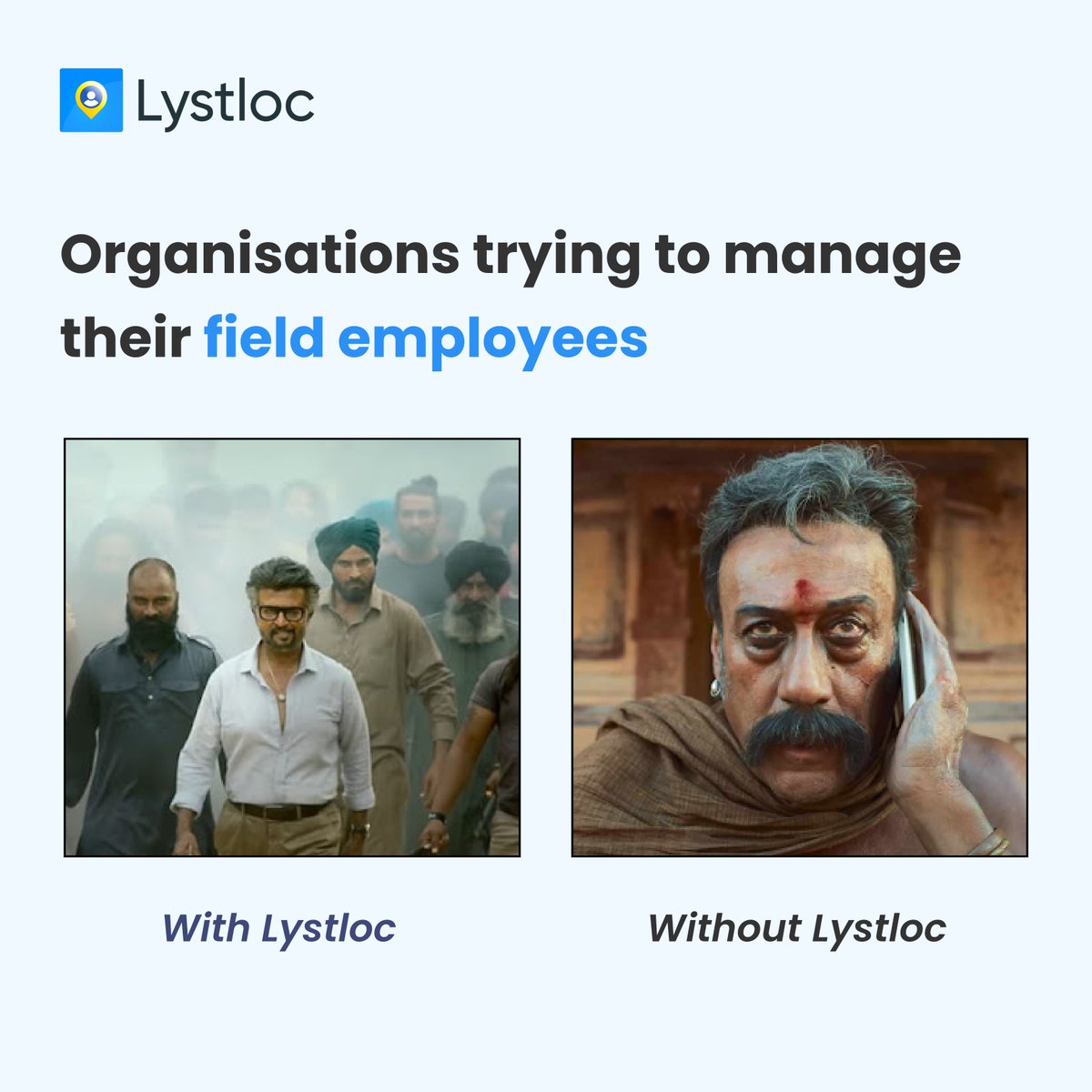 Organisations without Lystloc asking their field sales team to report to the office for attendance be like: Tiger ka hukum🤣

#fun #Memes #sales #fieldsales #office #lystloc