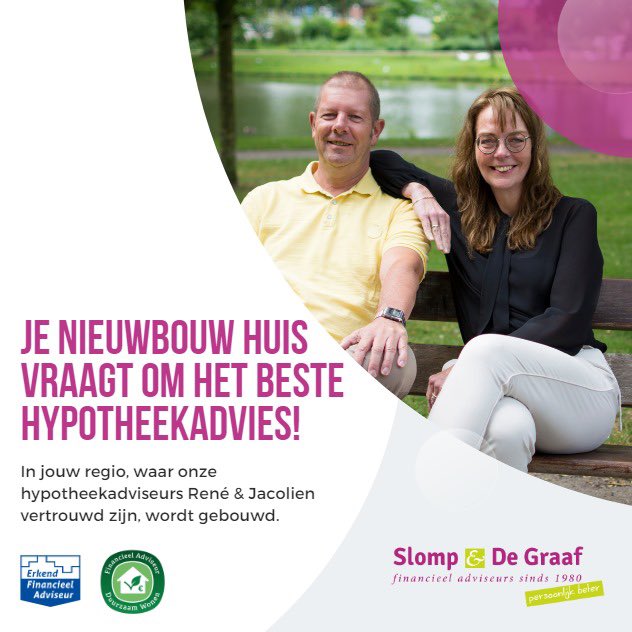 Je nieuwbouw huis vraagt om het beste hypotheekadvies!

In jouw regio, waar onze hypotheekadviseurs vertrouwd zijn, wordt gebouwd.

Bel voor je gratis &amp; vrijblijvende hypotheekgesprek: 038 – 45 34 690