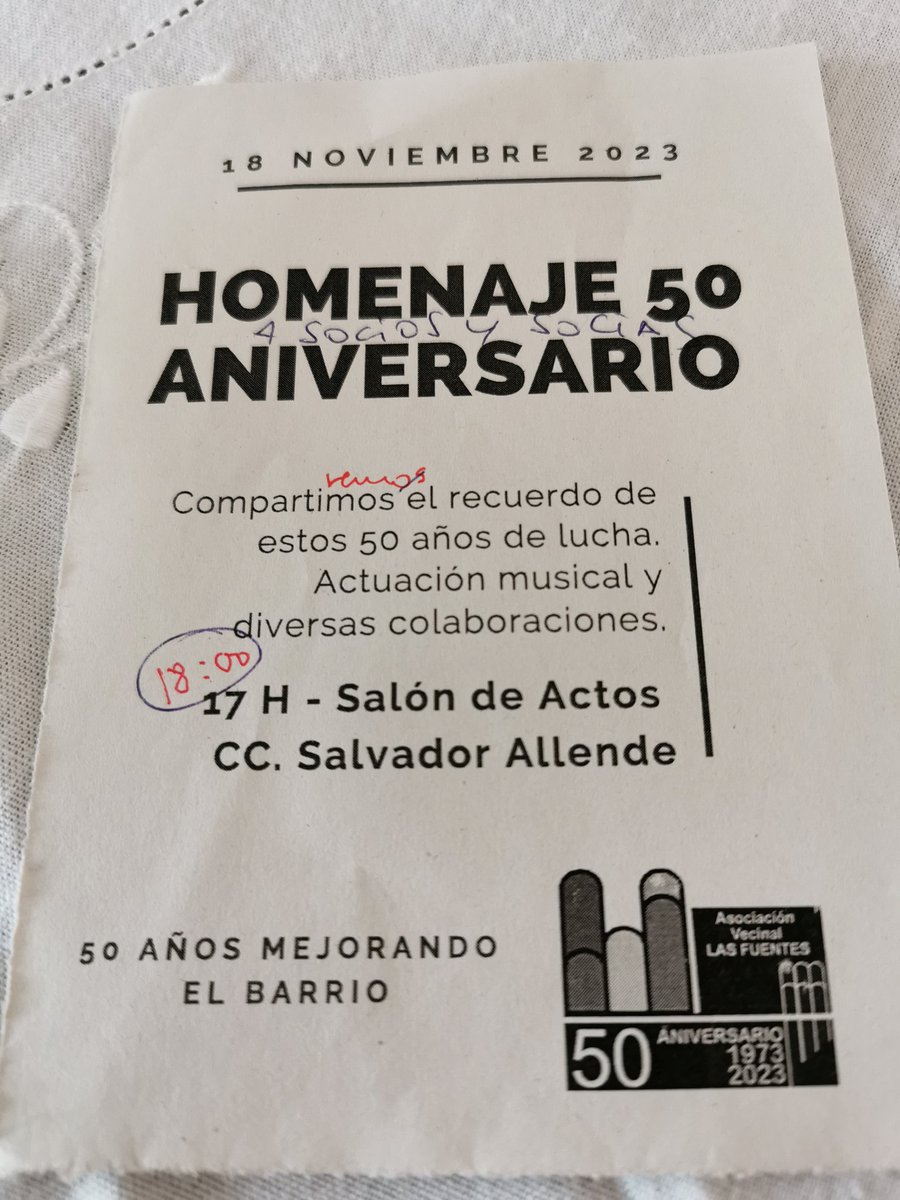 AVV. LAS FUENTES (@avlasfuentes) on Twitter photo 