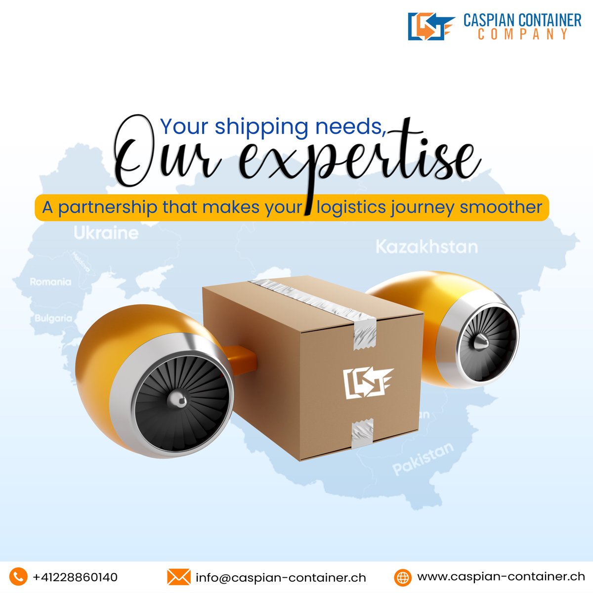 CaspianCCompany's tweet photo. Your #shipping needs, our expertise – it's a partnership that makes your #logistics journey smoother. Let's embark on this voyage together!

Know us better, click the link given below https://t.co/rAaehS3QKK

#shipping #expertise #logistics #business #containers #CCCSA https://t.co/7Eh2ij7GW8