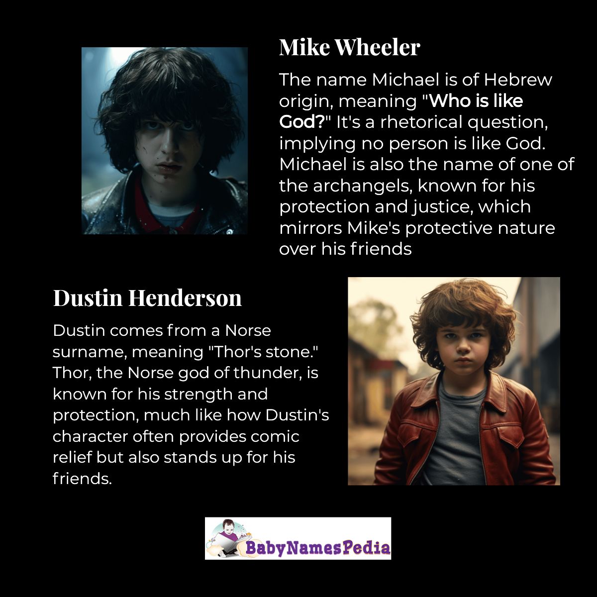 babynamespedia's tweet image. 'Stranger Things' characters aren’t just iconic on screen, but their names have stories too! 😲💥 Follow, Like, and RT if you want more secrets and trivia! #StrangerThings #CharacterCode #NameMysteries #SeriesScoop #SciFiFacts #UpsideDownTruths #StrangerStories #NetflixNames