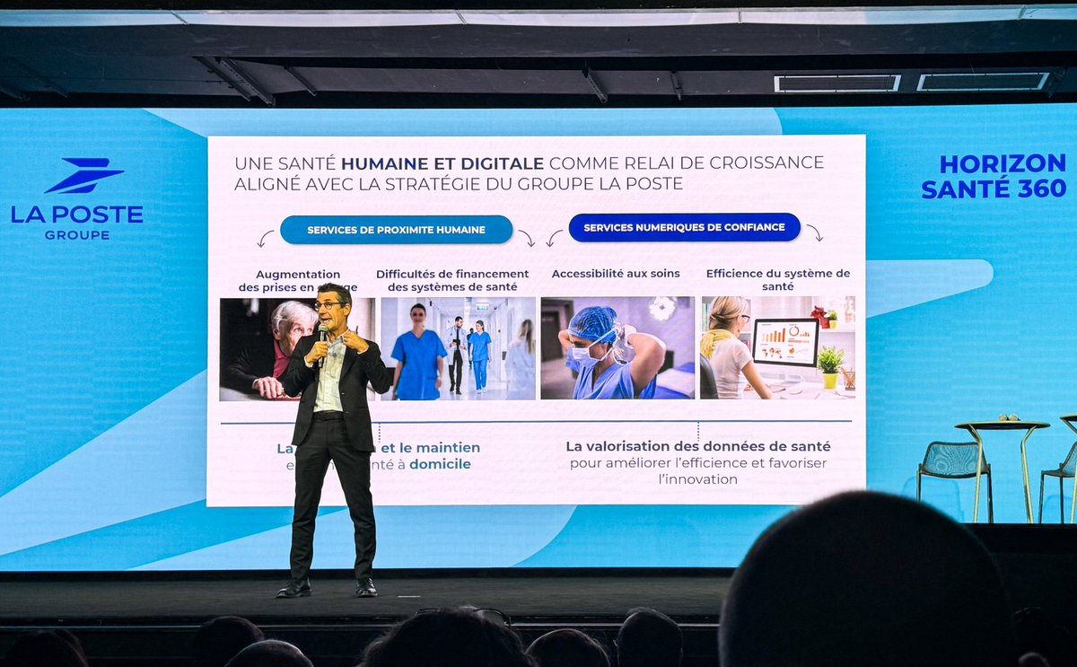 Présentation ce matin de la #stratégie #santé du <a href="/GroupeLaPoste/">La Poste Groupe</a>, #HorizonSanté360, par Dominique Pon, DG de La Poste Santé &amp; Autonomie