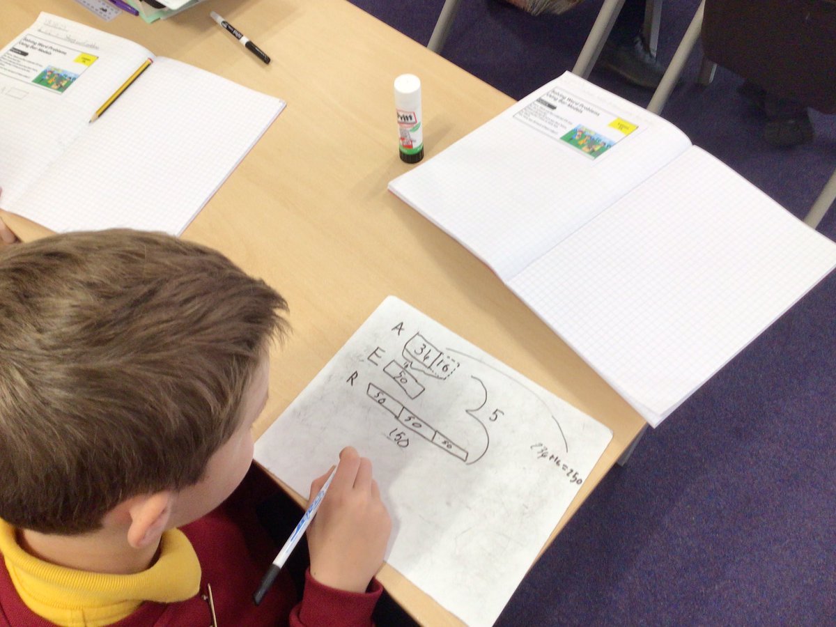 MrCStJames's tweet photo. Some great working going on with #barmodels today @mathsnoproblem ! Looking forward to #barvember @WhiteRoseMaths @StJamesYear6 @StJamesChorley https://t.co/UHrtuECesg